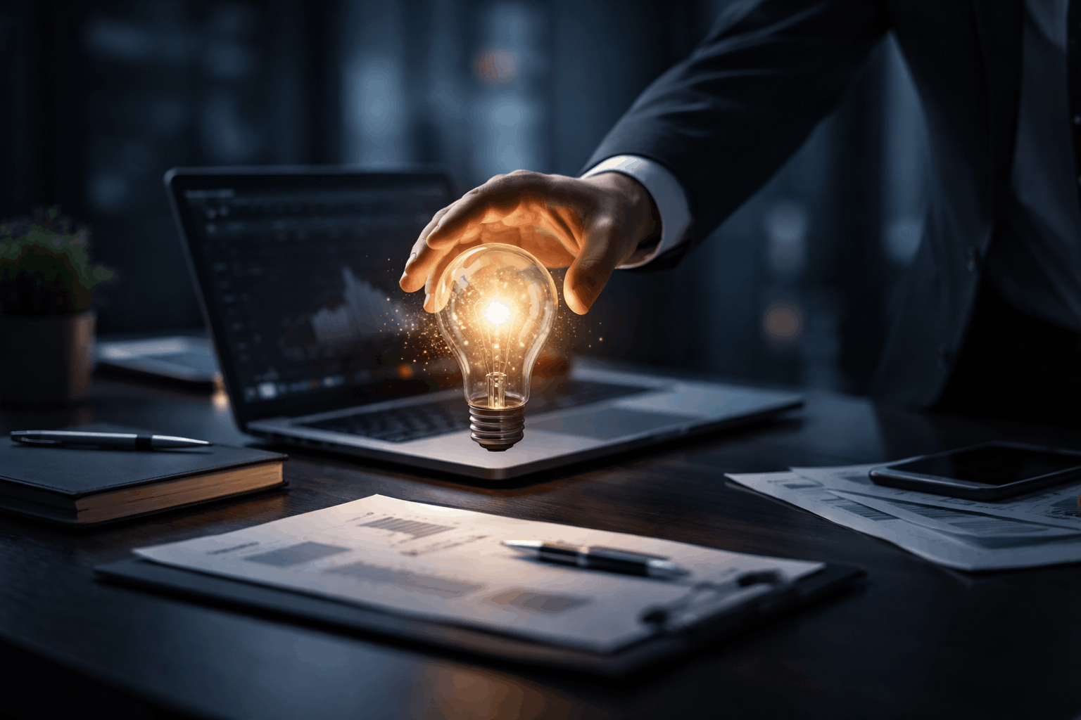 Business buyer exploring curated opportunities