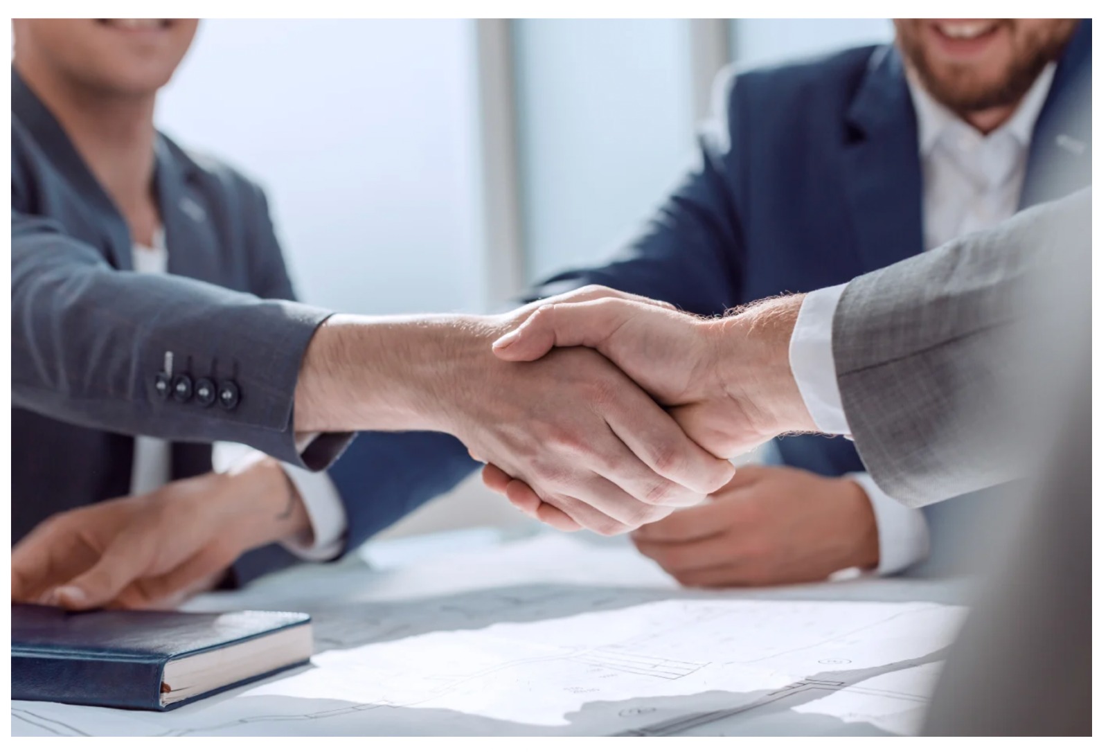 Business owner reviewing exit plan with M&A advisor